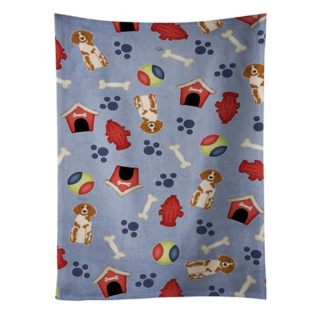 Carolines Treasures Dog House Collection Brittany Spaniel Kitchen Towel BB2685KTWL